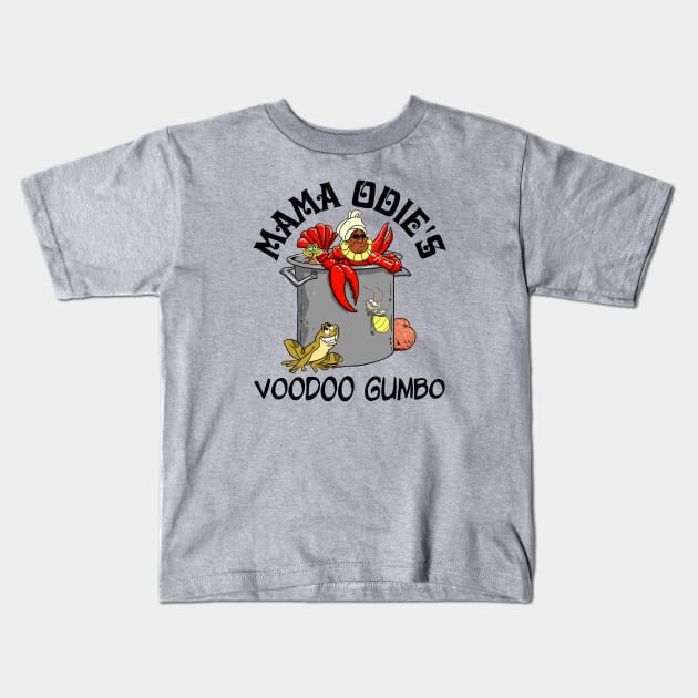 Momma Odie Gumbo Kids T-Shirt by Flip Flops in Fantasyland